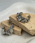 Dzintra Abstract Hoop Earrings