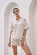 IVY EMBROIDERED SHORTS