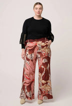 Arden Merino Wool Blend Jacquard Knit Top