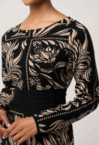 Wanderer Merino Wool Blend Floral Knit Dress