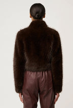 Dawn Faux Fur Cropped Jacket
