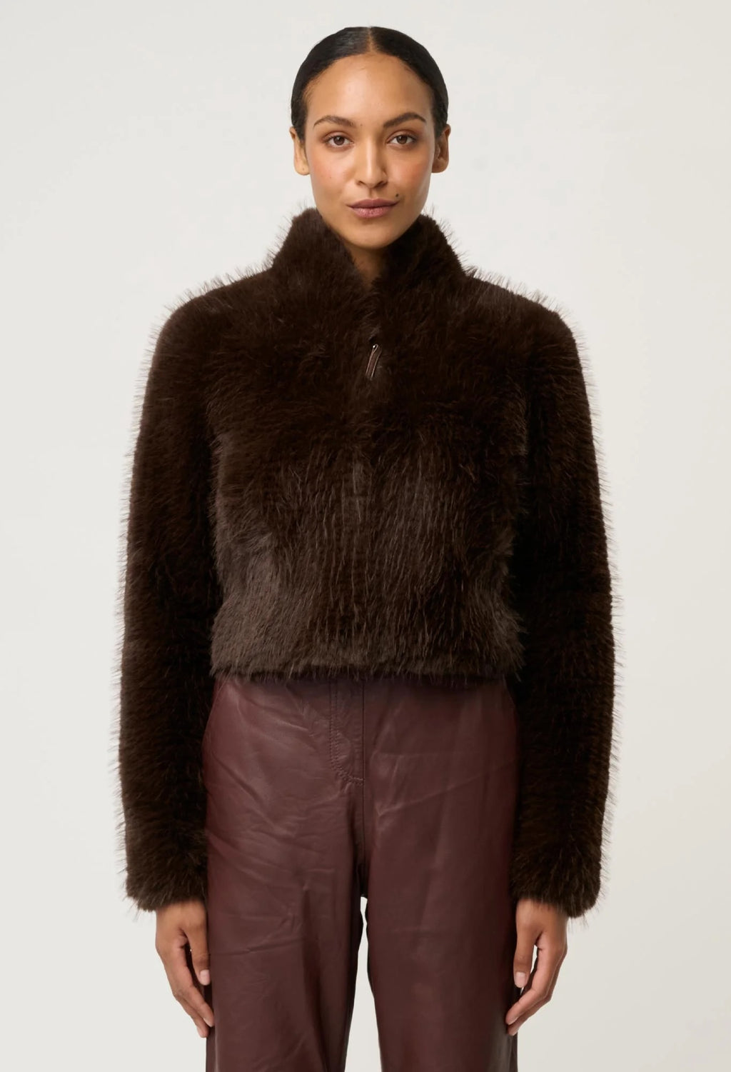 Dawn Faux Fur Cropped Jacket