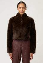 Dawn Faux Fur Cropped Jacket