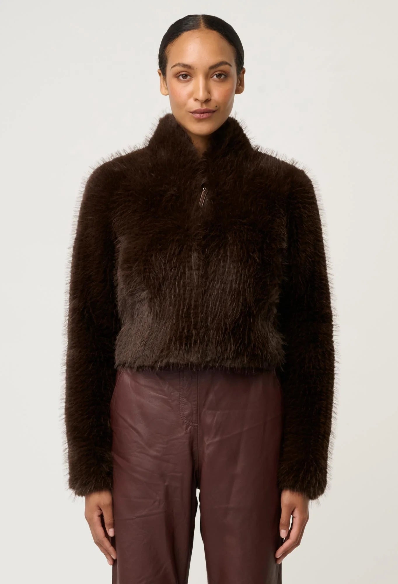 Dawn Faux Fur Cropped Jacket