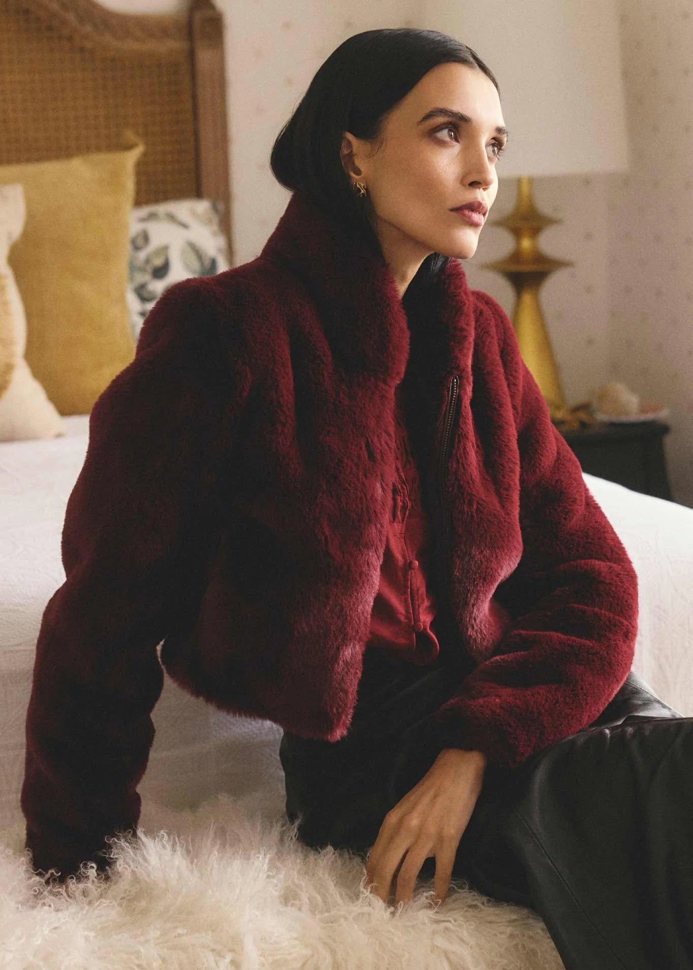 Dawn Faux Fur Cropped Jacket