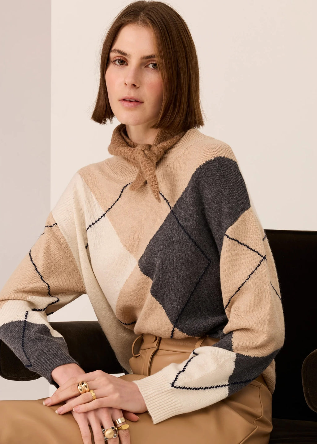 Loren Argyle Knit