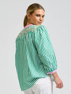 Mary Shirt - Green Combo