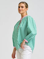 Mary Shirt - Green Combo