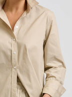 Elodie Trim Shirt - Biscuit