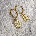 Vega Charm Huggie Earrings