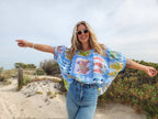 Paloma Fish Print Linen Top
