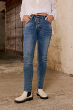 Zip & Button Jean
