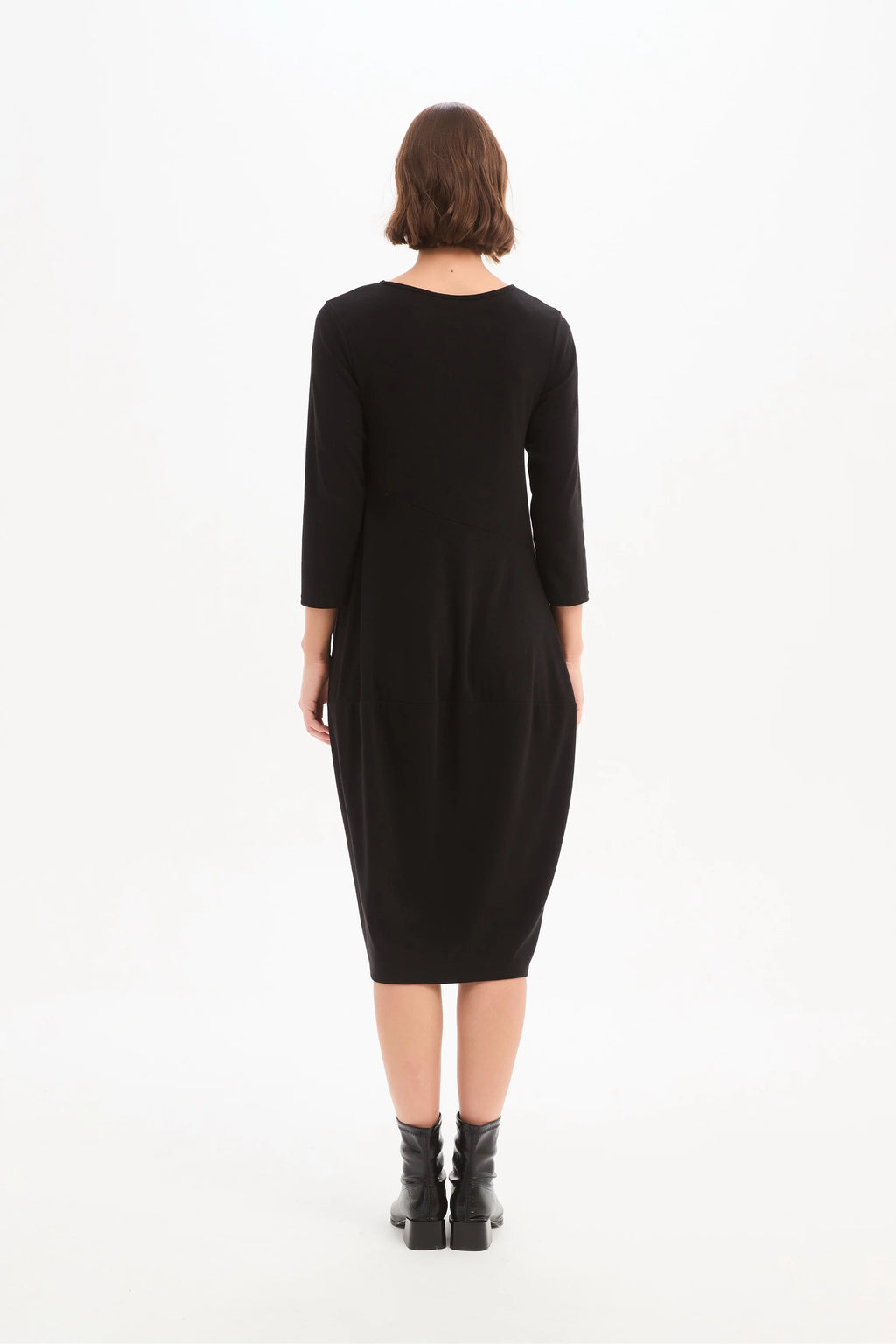 Diagonal Seam Knit Dress