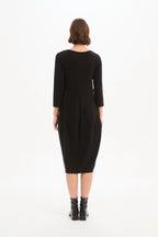 Diagonal Seam Knit Dress