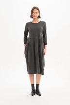 Diagonal Seam Knit Dress