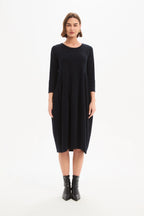 Diagonal Seam Knit Dress