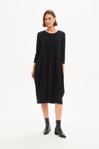 Diagonal Seam Knit Dress