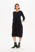 Diagonal Seam Knit Dress