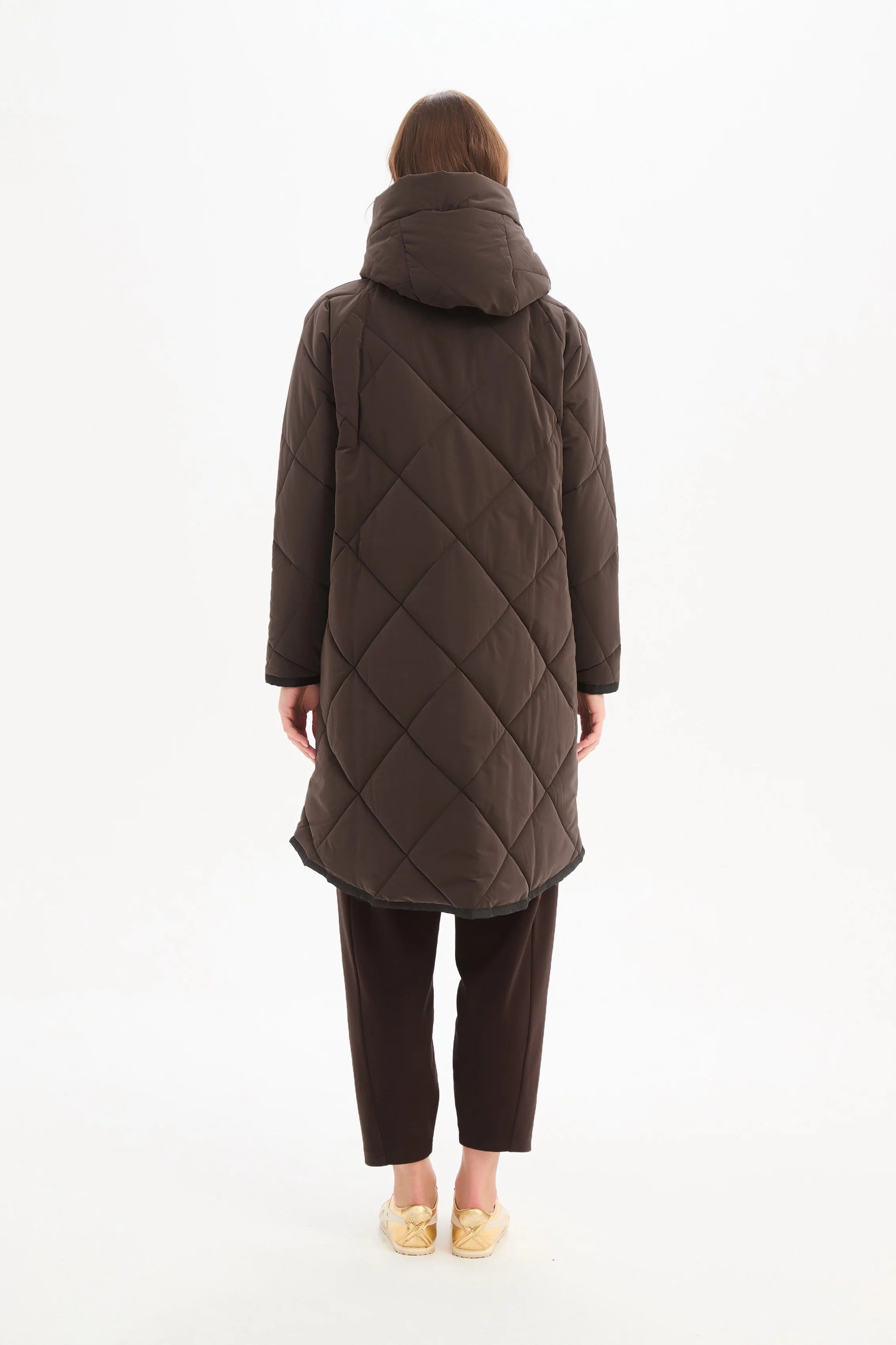 Zip Hem Winter Coat