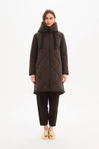 Zip Hem Winter Coat