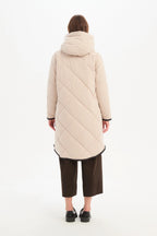 Zip Hem Winter Coat