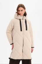 Zip Hem Winter Coat