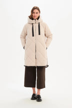 Zip Hem Winter Coat