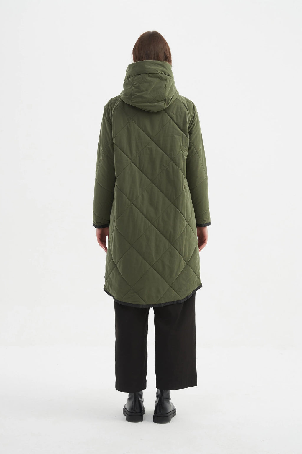 Zip Hem Winter Coat