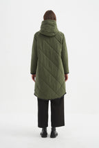 Zip Hem Winter Coat