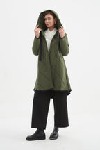 Zip Hem Winter Coat