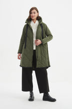 Zip Hem Winter Coat