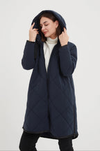 Zip Hem Winter Coat