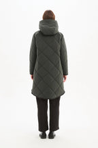 Zip Hem Winter Coat