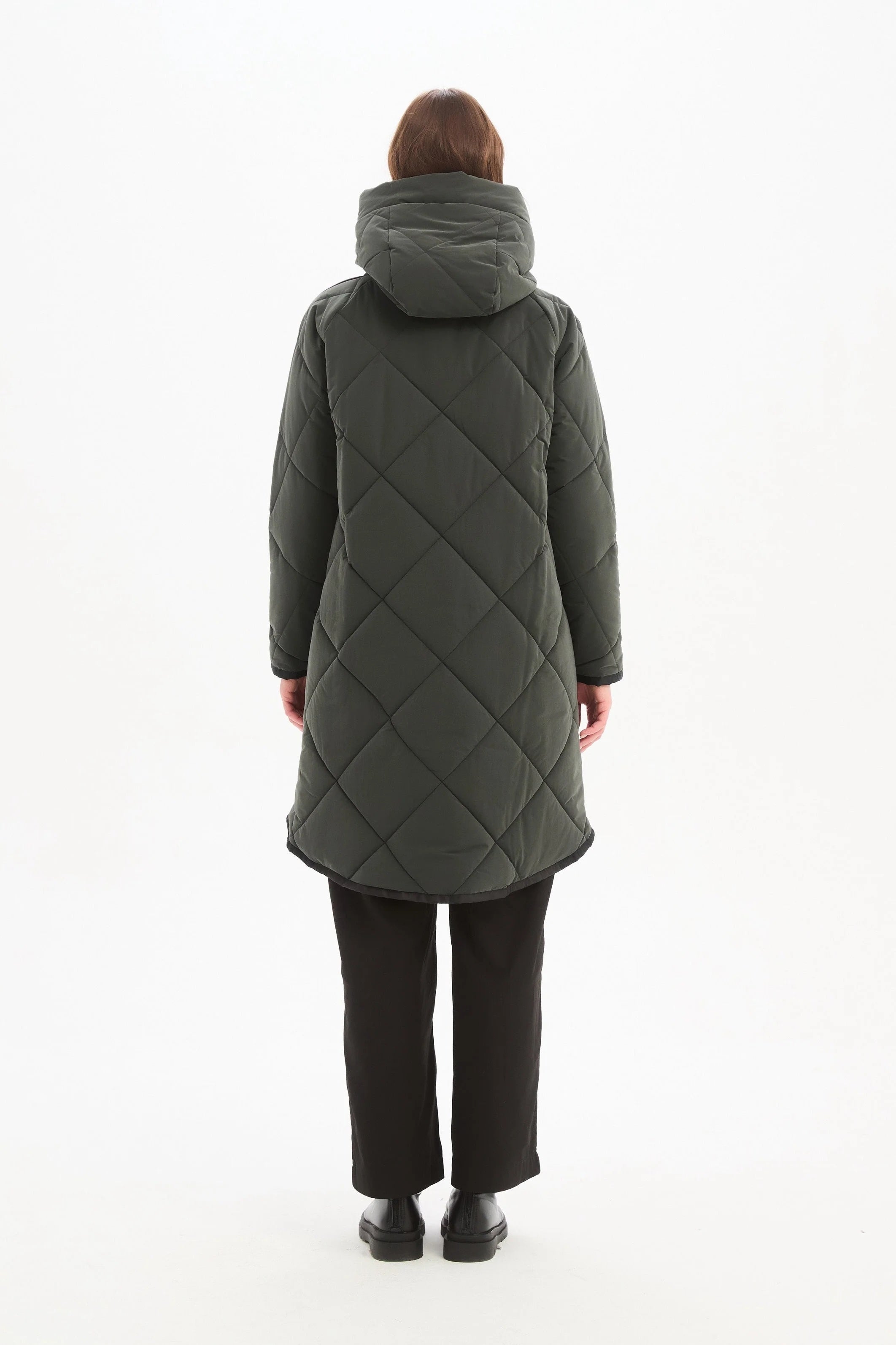 Zip Hem Winter Coat