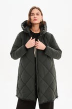 Zip Hem Winter Coat