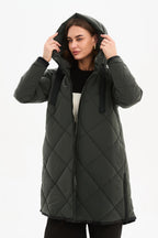 Zip Hem Winter Coat