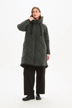 Zip Hem Winter Coat